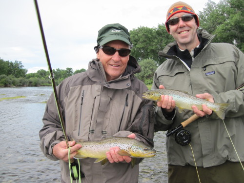 Doug and Paul with a double.  