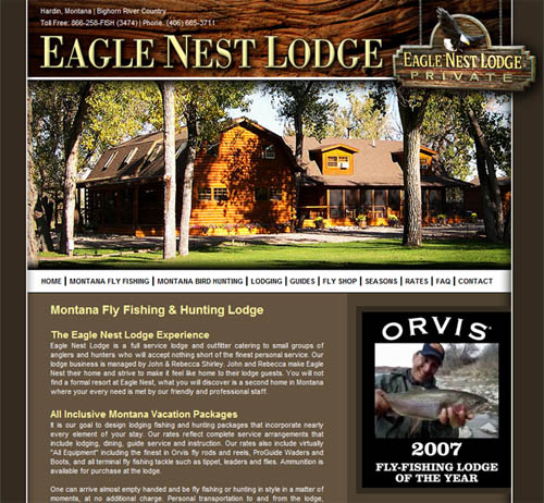 Eagle Nest Lodge New Website