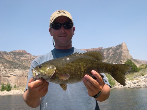 Sam with a Small Mouth Bass