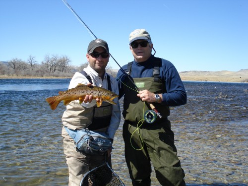 John and his guide Sam